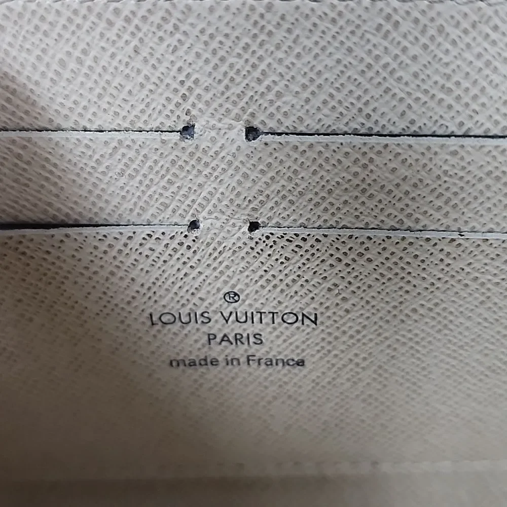 Authentic Louis Vuitton Damier Azur Zippy Zip Around Wallet